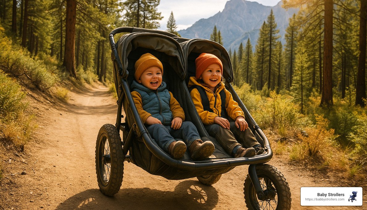 You are currently viewing Two Kids, One Adventure: Best Double Off-Road Strollers
