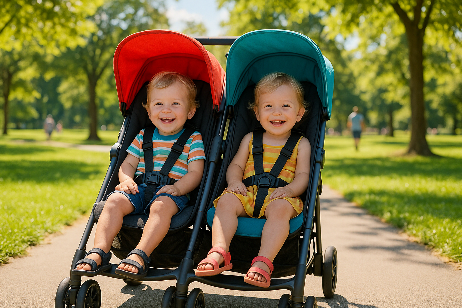 You are currently viewing Double Umbrella Strollers That Make Travel With Twins Actually Possible