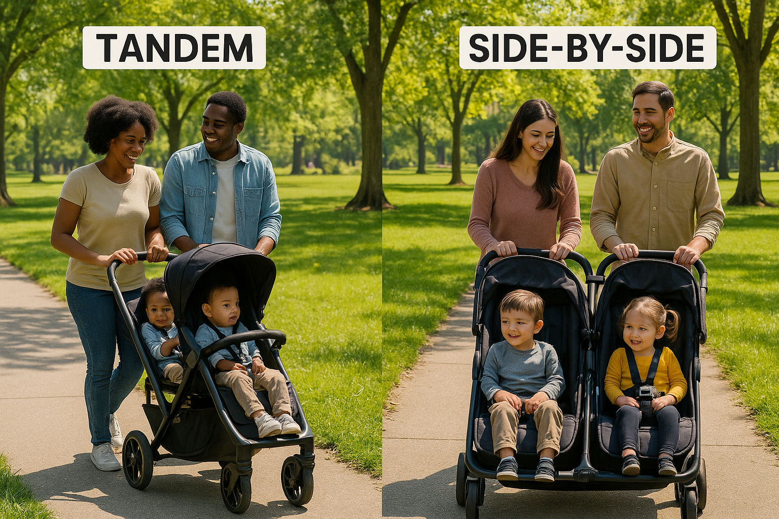 You are currently viewing Two Ways to Roll: Tandem vs Side-by-Side Strollers Explained